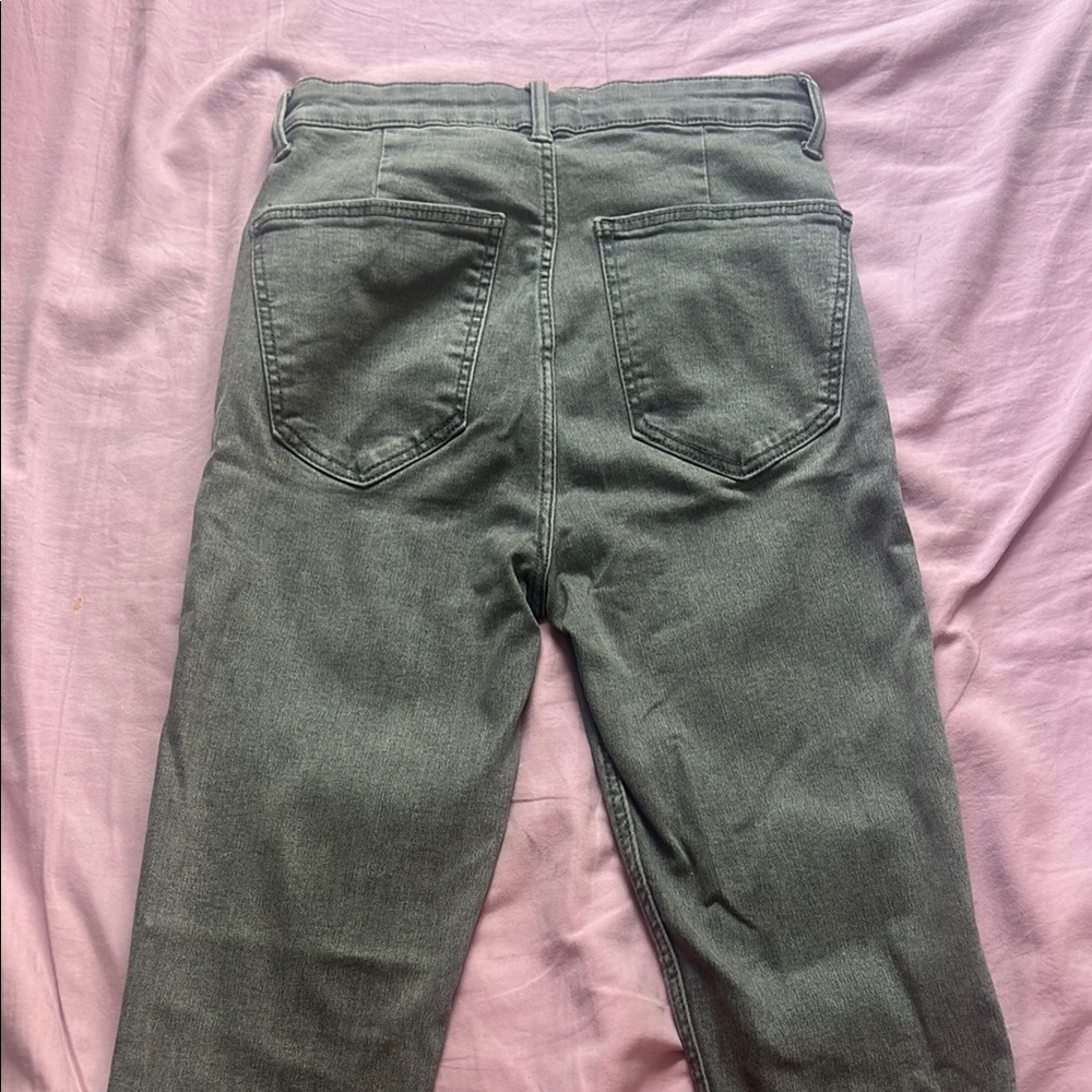 Zara Gray High Waisted Skinny Jeans — US 4 - Picture 8 of 8